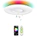 Produktbild OFFDARKS WiFi LED Deckenleuchte kompatibel mit Amazon Alexa Google Assistant, Bluetooth-Lautsprecher, einstellbare Helligkeit, farbiges Licht, App, Fernbedienung, Wohnzimmer Schlafzimmer Kinderzimmer