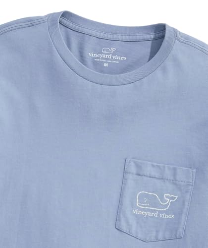 vineyard vines Men's Vintage Whale Long-Sleeve Pocket Tee, Summer Evening4