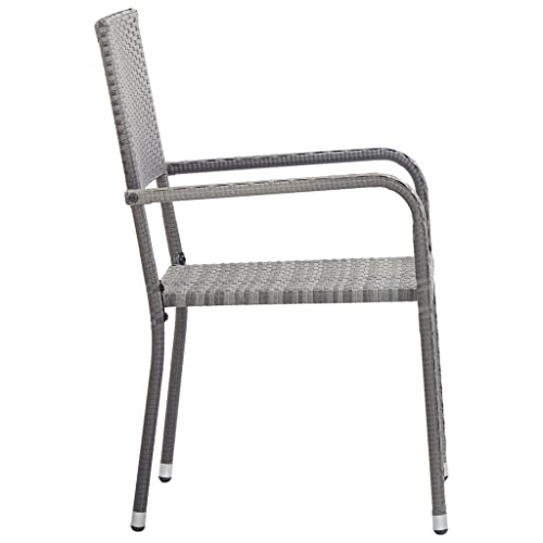 Chaises de jardin empilables robustes pour petits balcons - 6