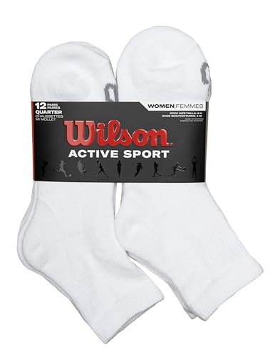 WILSON Women 12-Pack Basic Quarter Socks2