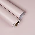 YENHOME Solid Color Pale Pink Peel and Stick Wallpaper Removable Vinyl Self Adhesive Contact Paper 17.7" X10ft Matte Wall Paper for Cabinets Drawers Bedroom Classroom Renter Friendly Wall Décor