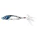 OUKENS Rotating Feather Hook Fishing Lure, Zinc Alloy Sequin Lifelike Artificial Bait, Swimbait Accessory for Freshwater Saltwater(Blue)