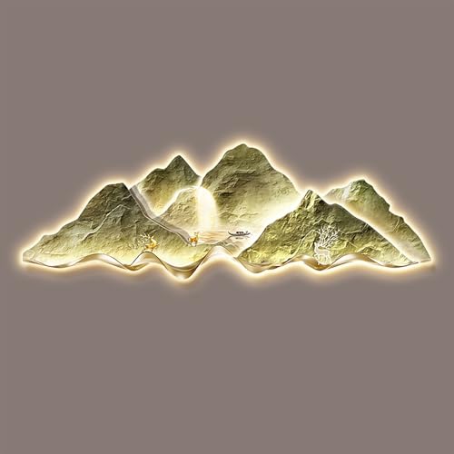 Peinture décorative de chambre à coucher en relief LED 3D cosy