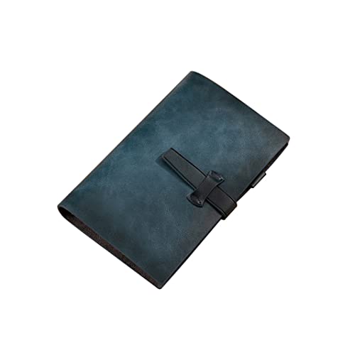 Amazon.co.jp: (wooztoo)A5サイズ ネイビー 80枚 システム手帳 本革