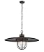 Troy Lighting F3898 Acme - One Light Large Pendant, Aged Silver Finish with Clear Pressed Glass
