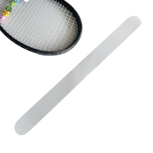 Samuliy Cinta protectora de cabeza de raqueta de tenis, cinta protectora transparente e impermeable para la cabeza, protector de cabeza de raqueta de tenis, calcomanía protectora de raqueta de