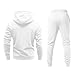 Mens Track Suits 2 Piece Set Cotton Long Sleeve Hoodies and Sweatpants Mens Sweat Suits 2 Piece Set Designer Activewear Plus Size Funny Tracksuit Casual Fashion Conjuntos Deportivos Para Hombre White