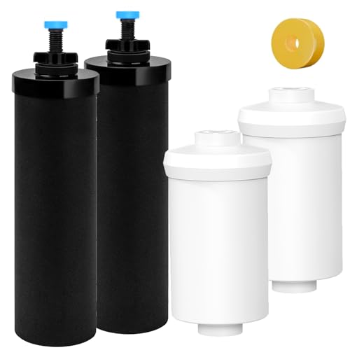 Water Filter System Replacement for Berkey®,Cobectal Black Filters & Fluoride Filters Compatible with Gravity Water Filter System