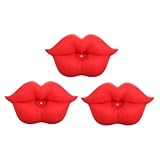 NOLITOY 3 Stück Teiliges Beruhigungsteil mit Lustigen Lippen Tragbar und Kompakt Material für Schmerzende Babyzähne Ergonomisch für Kleine Hände als Beruhigungssauger und Beißhilfe