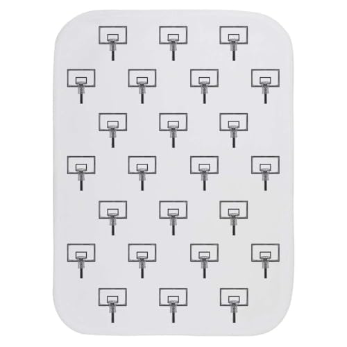 Azeeda 'Basketball Net and Backboard' Baby Burp/Wash Cloth (BC00031519)