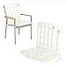 Produktbild HAVE A SEAT Luxury | Gartenstuhlauflagen - Niedriglehner Polster Auflage, waschbar bei 95°C, Trockner geeignet, Sitzauflage für Gartenstuhl (2er Set - 100x48 cm, Weiß)