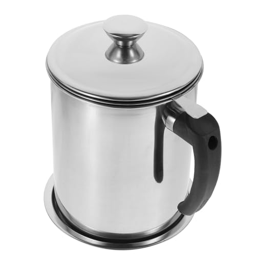 DOITOOL Oil Strainer Pot 2.2l Stainless Steel Grease Container Mesh for Kitchen Oil Storage