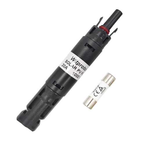 Witproton Porte-fusible solaire étanche 20 A IP68 étanche 1000 V pour onduleur Protection du système solaire (20 A)