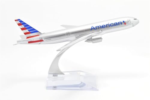 Image of Toys Uncle Diecast Aeroplane Scale Model, (B777 American 16 CM)