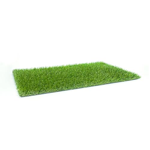 Kunstrasen 1x4 Meter – Täuschend Echter, Pflegeleichter Grasteppich für Balkon, Terrasse & Garten, Weiche Textur, UV-Beständig, Leicht Zuschnittbar, mit Drainagelöchern, Robust & Langlebig