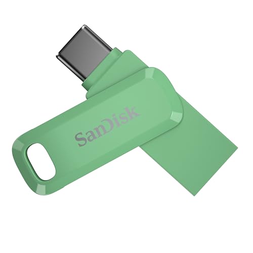 Image of SANDISK 2TB Ultra Dual Drive Go for USB Type-C Devices - Compatible with Laptops and Tablets - Up to 400MB /s - USB 3.2 Gen 1, SANDISK App Compatible - Absinthe Green - SDDDC3-2T00-G46AG