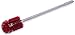 SPARTA Multi-Purpose Valve & Fitting Brush 30" Long/3-1/2" x 5" Oval - Red
