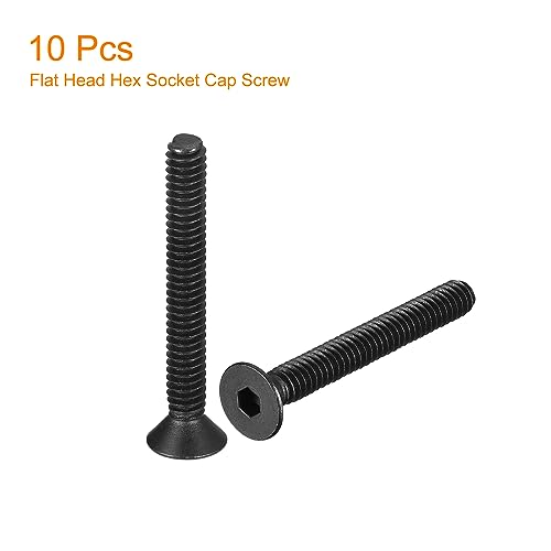 uxcell #8-32x1-1/4" Flat Head Socket Cap Screws - Image 3