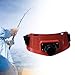 Menolana Fishing Fighting Belt Fishing Rod Support Belt Gimbal Rod Holder 90° Rotating Fishing Waist Belt for Boat Fishing Men's Gift, Red