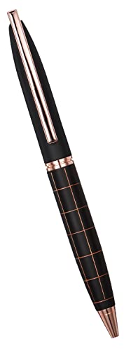 Image of amazon basics Elegant Ballpoint Pen with Classy Stainless Steel Body (Blue Ink)