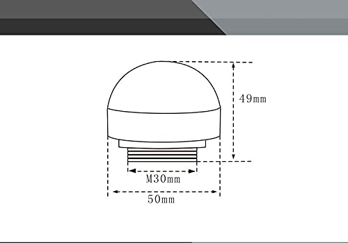 Miniatura 3 de 3W DC 24V Led luz de advertencia Máquina intermitente Led Indicador Luz Industrias Luces de advertencia (Plata)