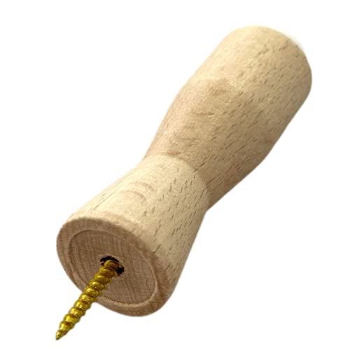 CiviC Butoir mural en hêtre d'une longueur 100mm & d'un diamètre 29mm 99102265. Vis fournie.