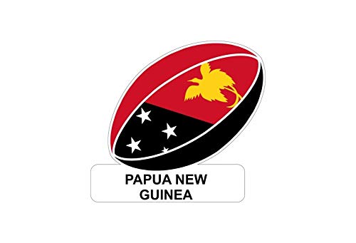 Akachafactory Autocollant Sticker Voiture Moto Drapeau Ballon Rugby Papouasie Nouvelle guinee