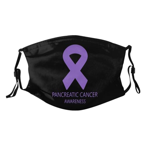 Pancreatic Cancer Awareness Adult Dust Mask Adjustable Dust Face with 2 Filter33