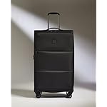 ANTLER - Soft Stripe Large Luggage - 31" Softside Suitcase, Durable, Lightweight & Expandable, 4 Spinner Wheels - Adjustable Handle, TSA Lock, Black - Image 2