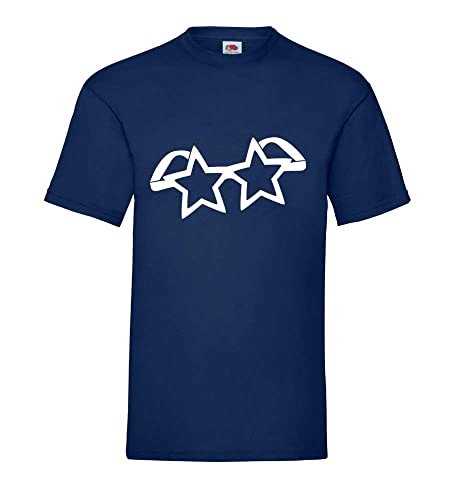 T-shirt bleu Sternen pour homme en grande taille 3XL