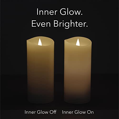 Softflame Flameless LED Candles with Remote Control, 4"x 10"Flickering 3D Moving Flame Battery Operated Candles in Real Wax Shell for Indoor Use, Home Decor Ivory by Softflame - Used condition - Image 5