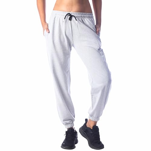 Image of London Hills Women's High Rise Cotton Blend Regular Fit Joggers Track Pants Solid Track Pants