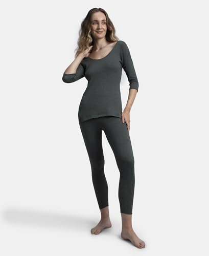 Image of Jockey 2520 Women Extra Warmth Super Combed Cotton Rich Thermal Leggings with StayWarm Technology