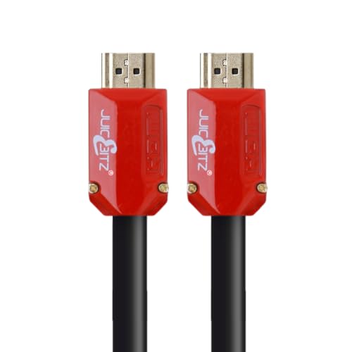 JuicEBitz 4K HDMI Cable 9m, Ultra High Speed UHD 4k/60fps 18Gbps. 1080p/120fps/144fps. CEC, ARC