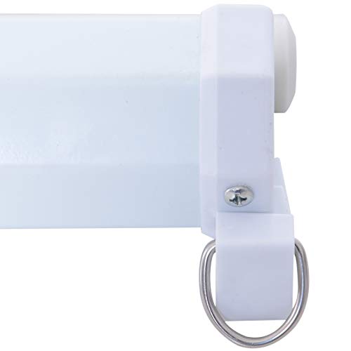 HOMCOM Schermo di Proiezione 100 Pollici Regolabile Ottimo Contrasto Tessuto Metallo 203 x 152 cm Bianco Nero