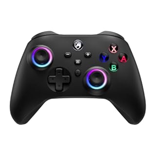 ECHTPower Manette Switch Galaxy, 2025 Nouvelle Manette Switch 2 Sans Fil avec RGB/Hall Trigger/Macro/Shift/Turbo/Vibration, Manette Pro Controller Bluetooth Compatible avec PC/Switch/OLED/Adroid/iOS