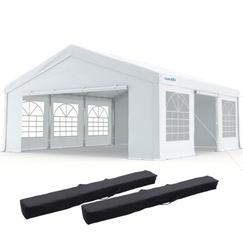 Quictent 16x20 Heavy Duty Party Tent Outdoor Canopy with Church Windows