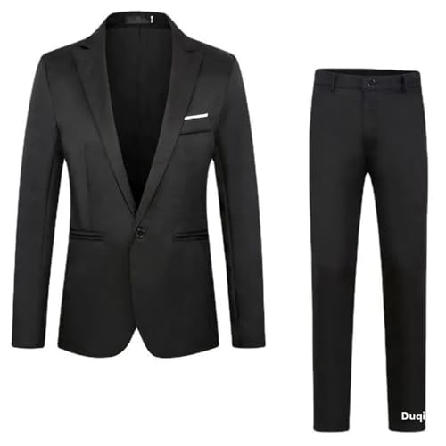 Men's Fashionable Business Casual Suit Slim Fit Western Style Clothes 2-Piece Set3