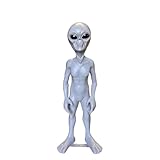 LM Treasures Extra Terrestrial Alien Life Size Resin Statue Space Theme Display Prop Home Decor