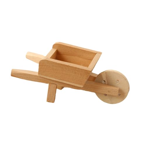 1/12 スケールドールハウスミニチュア手押し車家具ふり遊び子供のためのドールハウス家具モデルドールハウス用ミニチュア木製カート