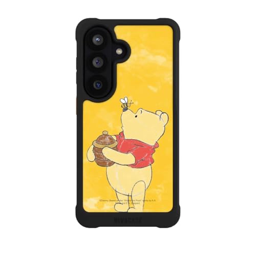 Coque antichoc Samsung S26 MagSafe Winnie l'ourson protection fine noire