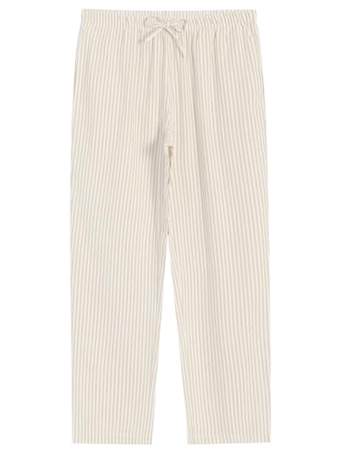 Image of Latuza Women's Cotton Long Sleeve Pajama Set Seersucker Button Down Pj Set
