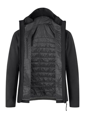 MONTURA Gavia 3 in 1 Men's Jacket with Detachable Lining, black/anthracite, XL - Image 4