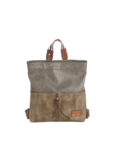 Kbas - Mochila pu con cremallera para mujer