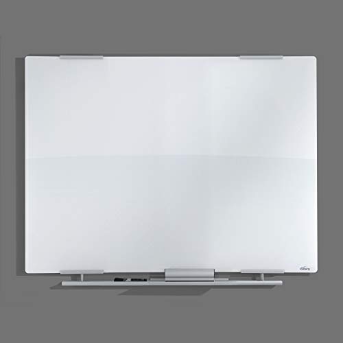 Iceberg ICE31140 Clarity Glass Dry Erase Whiteboard, 48" Length x 1" Width x 36" Height