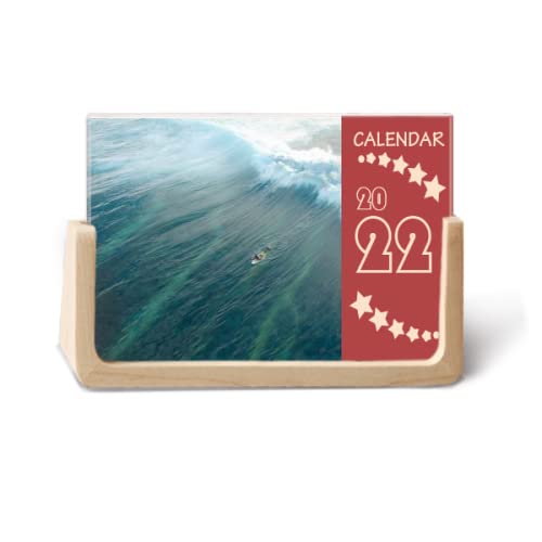 Calendrier de bureau 2022 photos de vagues et plages de surf en haute definition