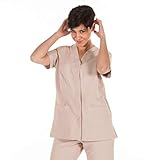 arbeitskleidung alle marken Damen Medizinisches Hemd mit kurzen Ärmeln, V-Ausschnitt und zwei Taschen