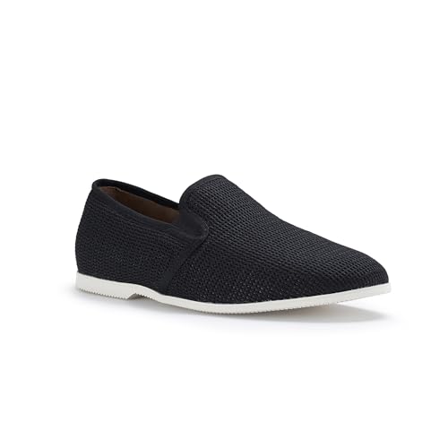 Image of Ferro Aldo Men's Slip-On Loafers | Woven Espadrille & Classic Styles | Casual & Formal Dress Shoes
