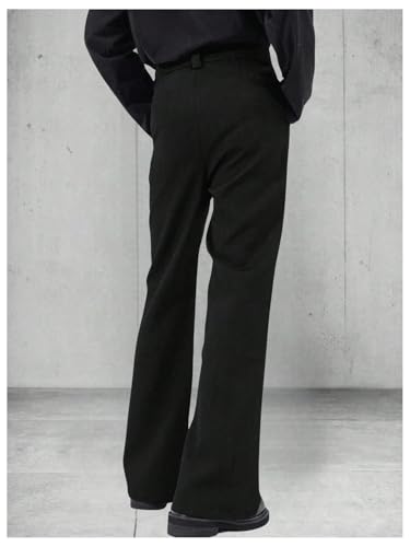 GORGLITTER Men's Bell Bottom Pants 70s Flared Slim Fit Dress Pants Bootcut Trousers Vintage Retro Disco Outfits2