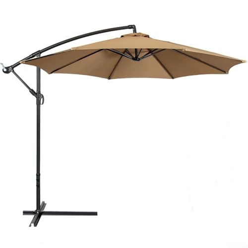 Auvent de parasol 2,7 m en polyester imperméable pour votre terrasse - 3